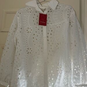 White Eyelet Blouse